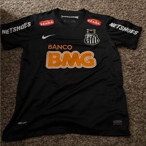 Nike Black Santos FC Soccer Jersey